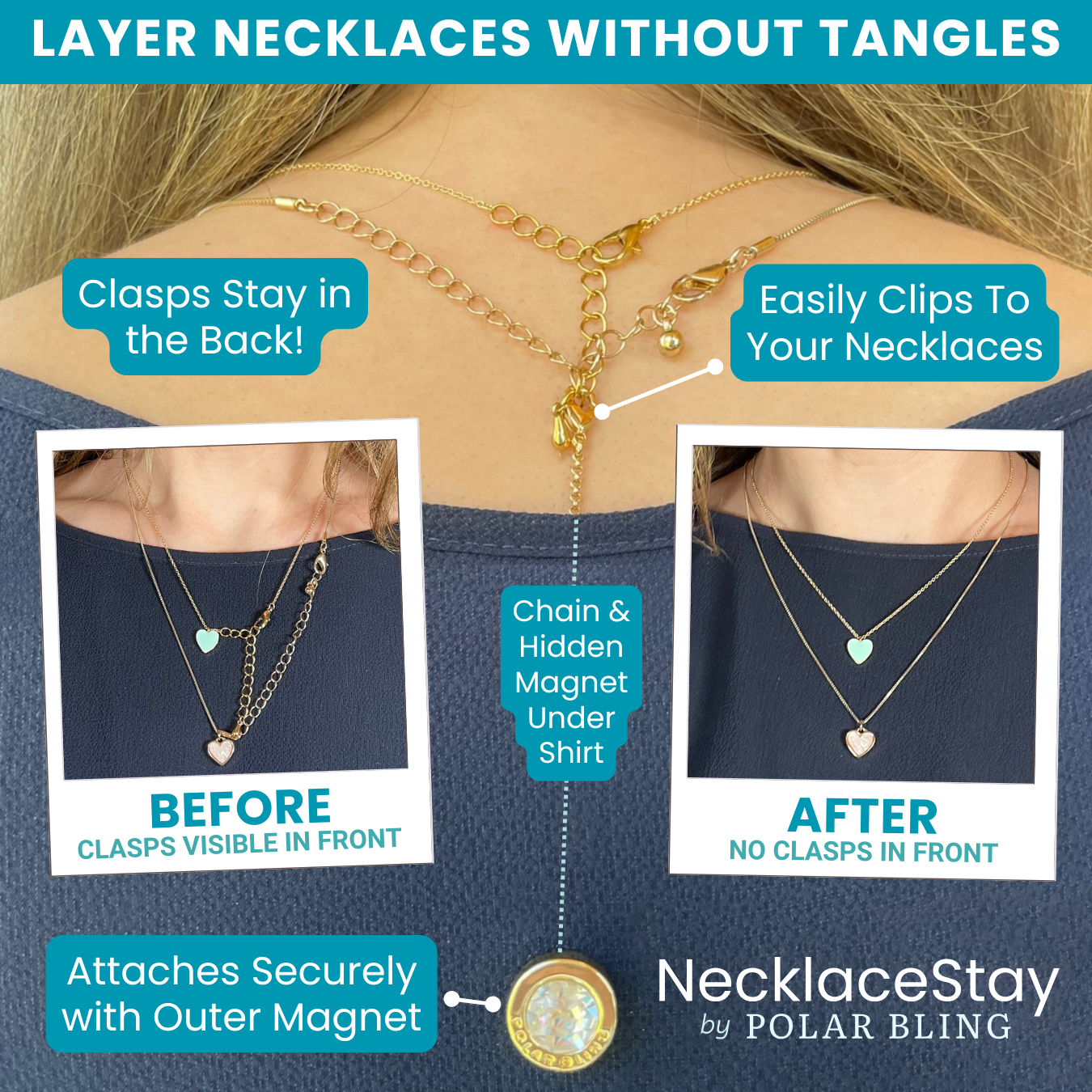 Layer Multiple Necklaces without Tangles with NecklaceStay
