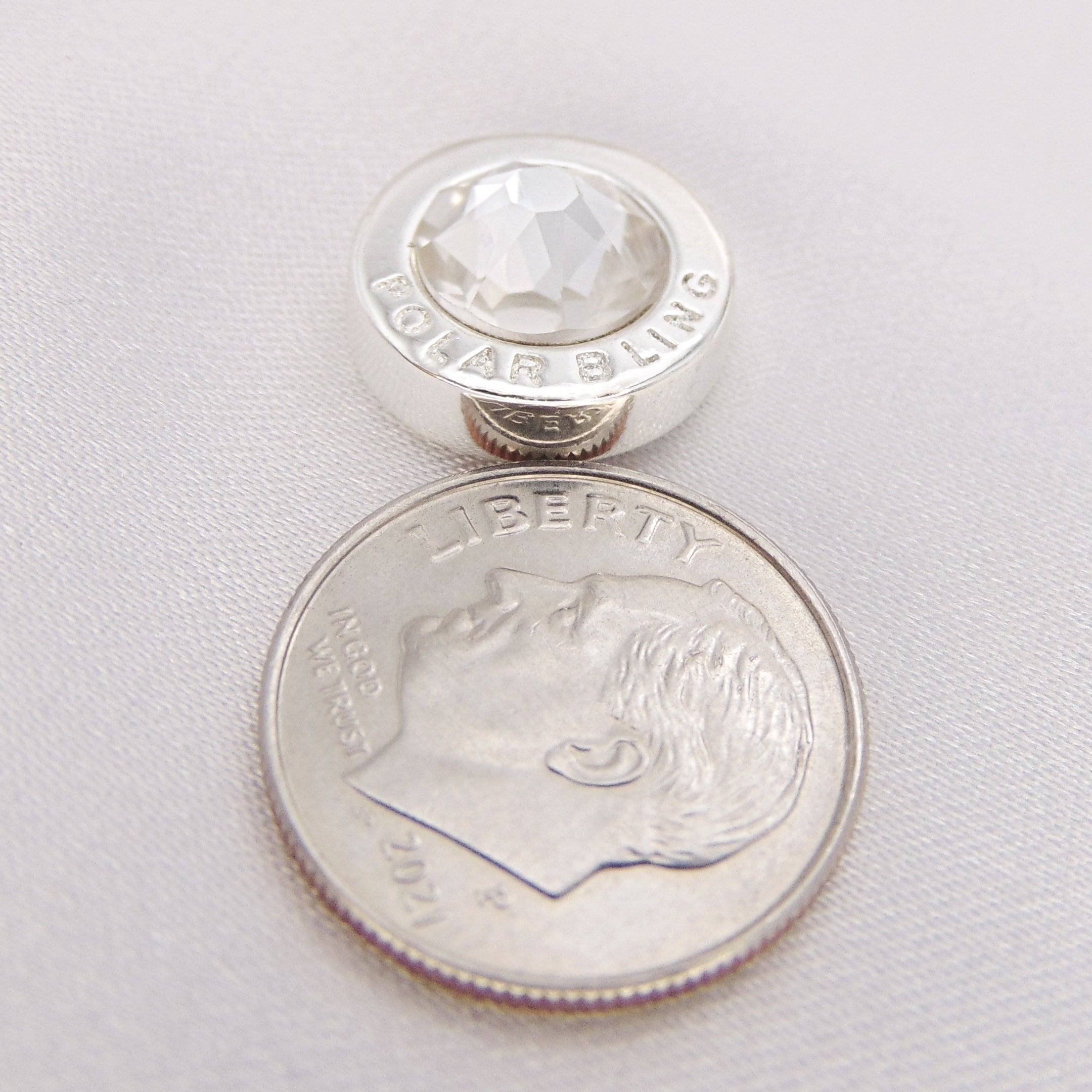 NecklaceStay is smaller than a dime in diameter! So discreet!